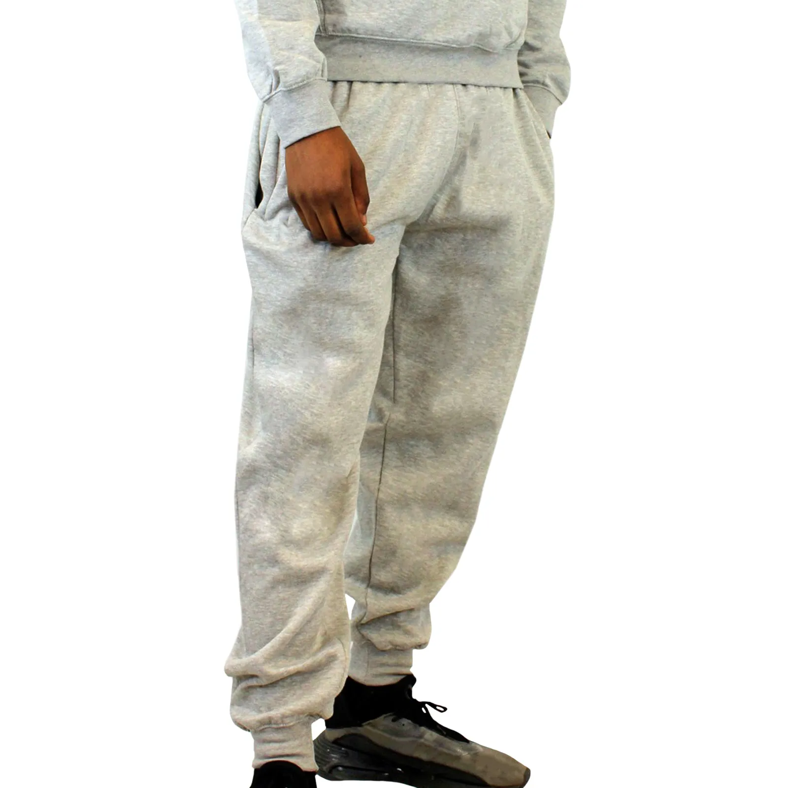 AMOS Mens Fleece Joggers Drawstring Sweat Slim Cuffed Tracksuit Bottoms S - XXXL