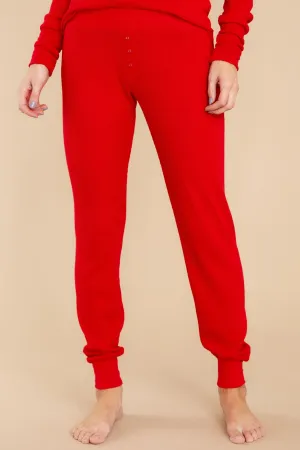 Brighten The Night Red Joggers