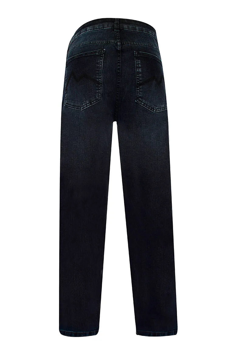 CALÇA JEANS RETA DARK BLUE