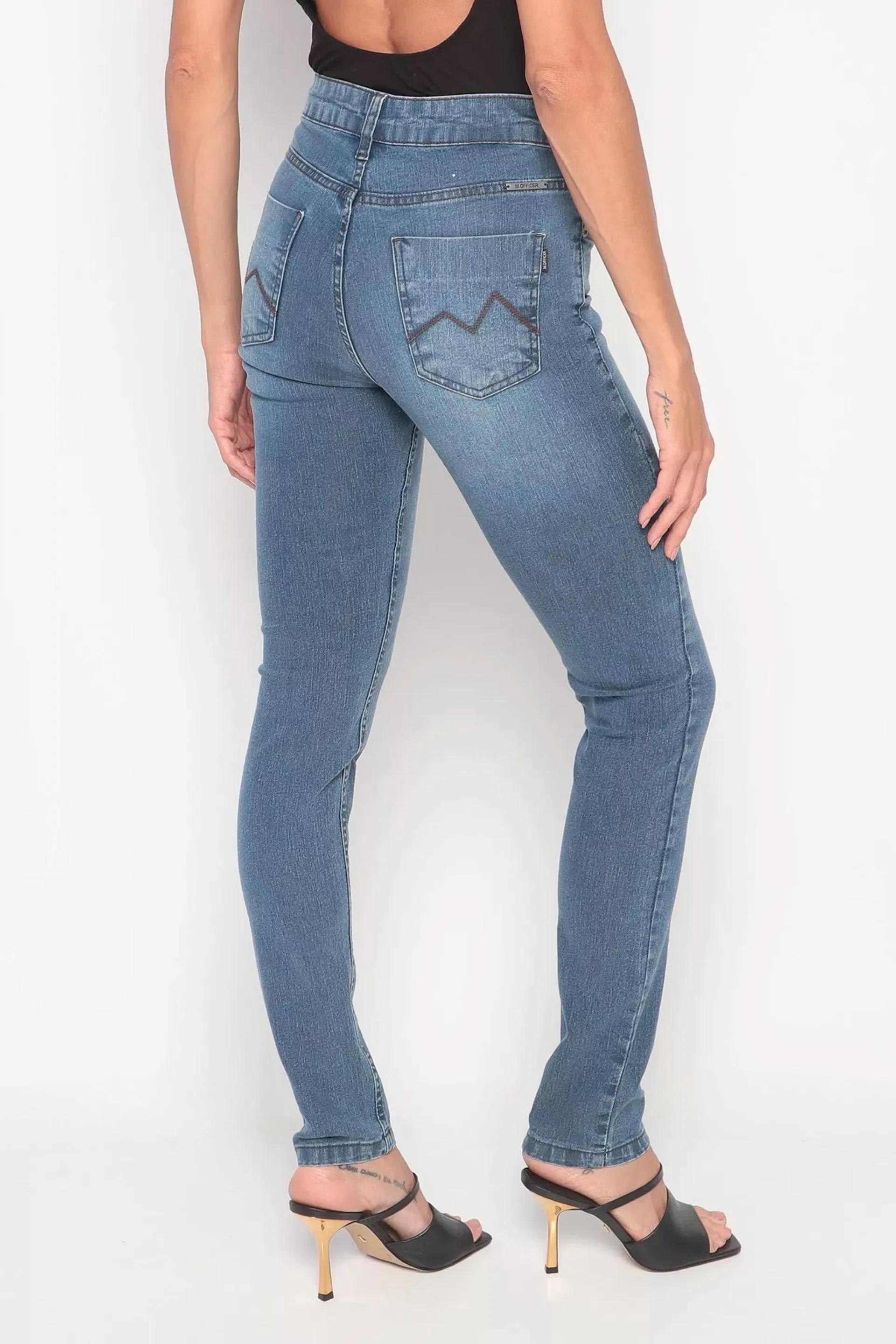 CALÇA JEANS SUPER SKINNY C3 BLUE WASH