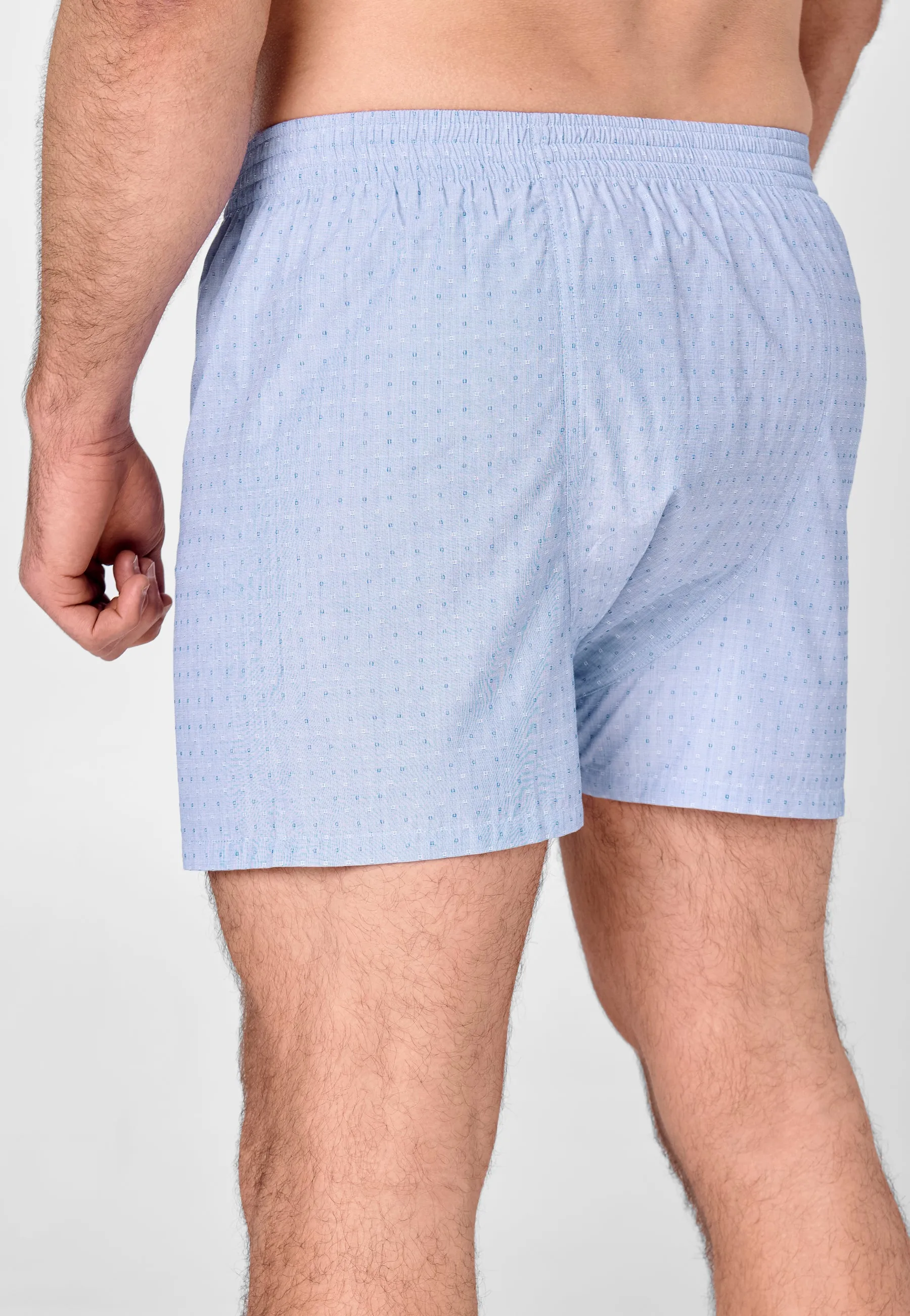 Calzoncillo Bóxer Hombre Premium Tela Estampado - Azul 6105_33