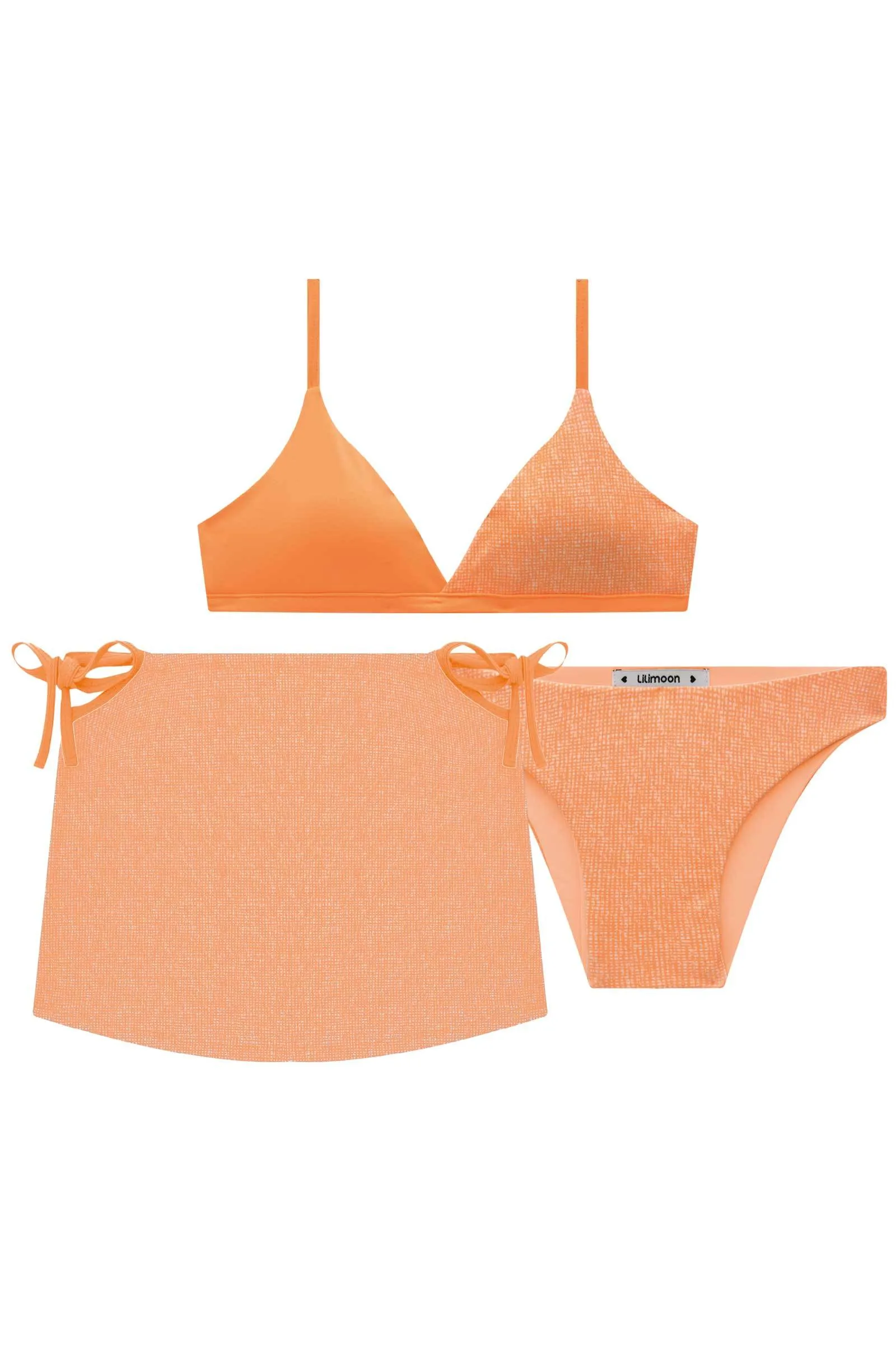 Conjunto de Biquíni com Saída de Praia  em Malha Uv Dry 50  78407 Lilimoon