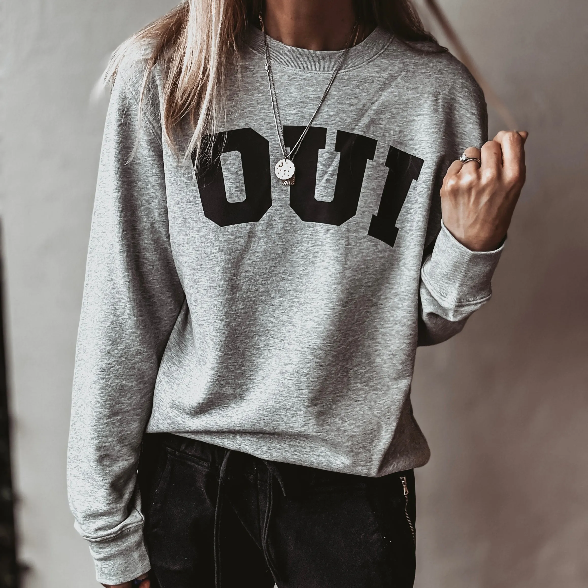 GREY OUI sweatshirt *relaxed style* NEW