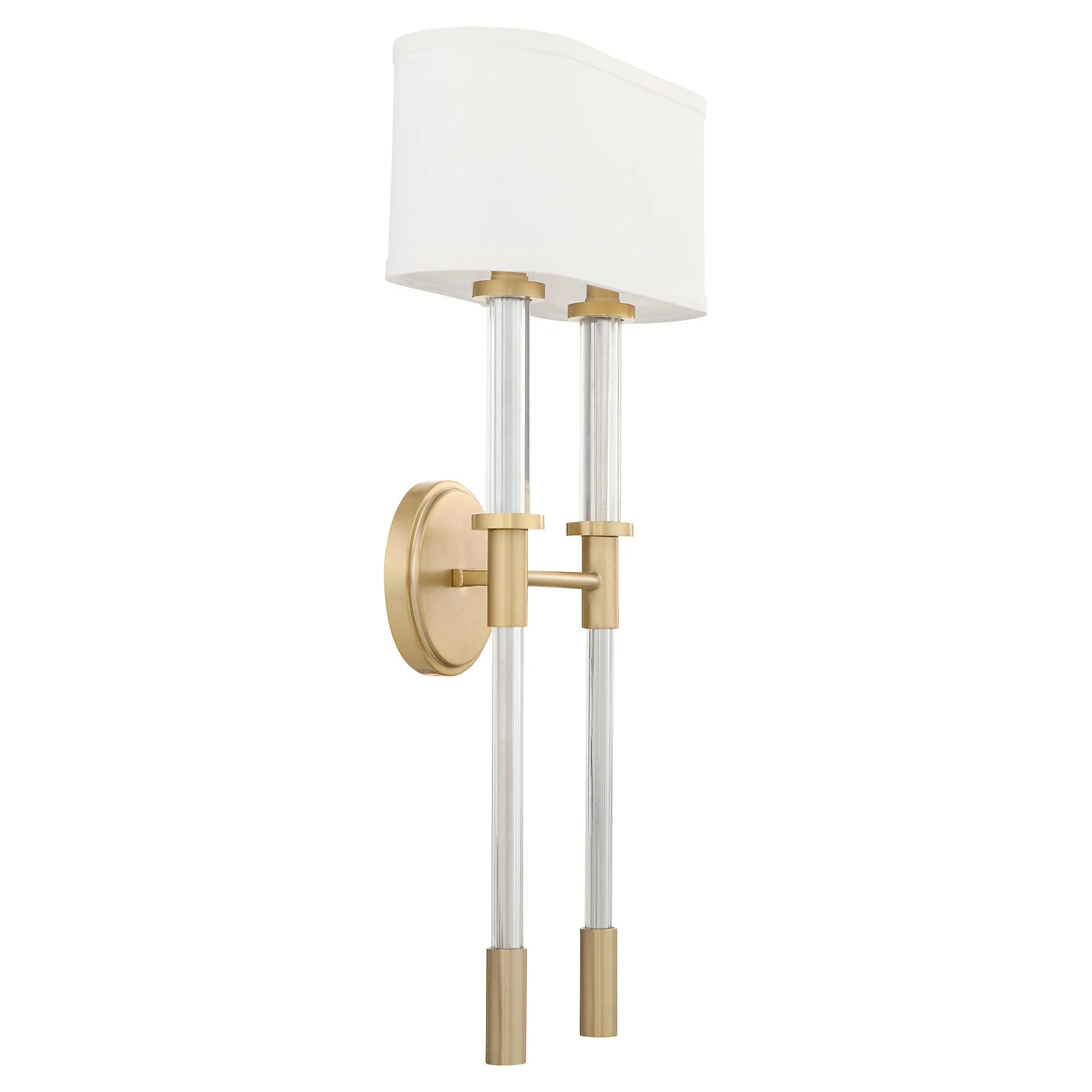 Hightower 2 Light Wall Sconce | Aged Brass