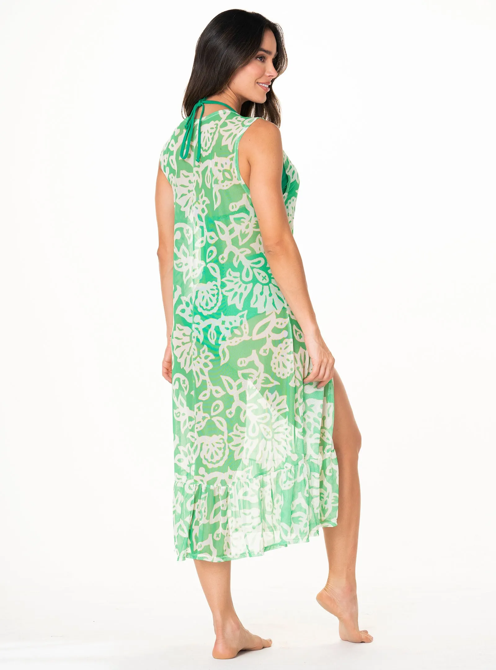 Kaftan Estampado 896 Jacaranda Verde