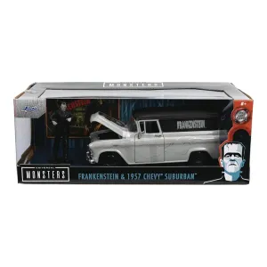 New Arrival Jada Toys Vehículo Frankenstein 1957 Chevy Suburban Escala 1:24 Monsters