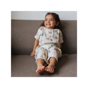 Organic Muslin Joggers Set | A Day With Dinos