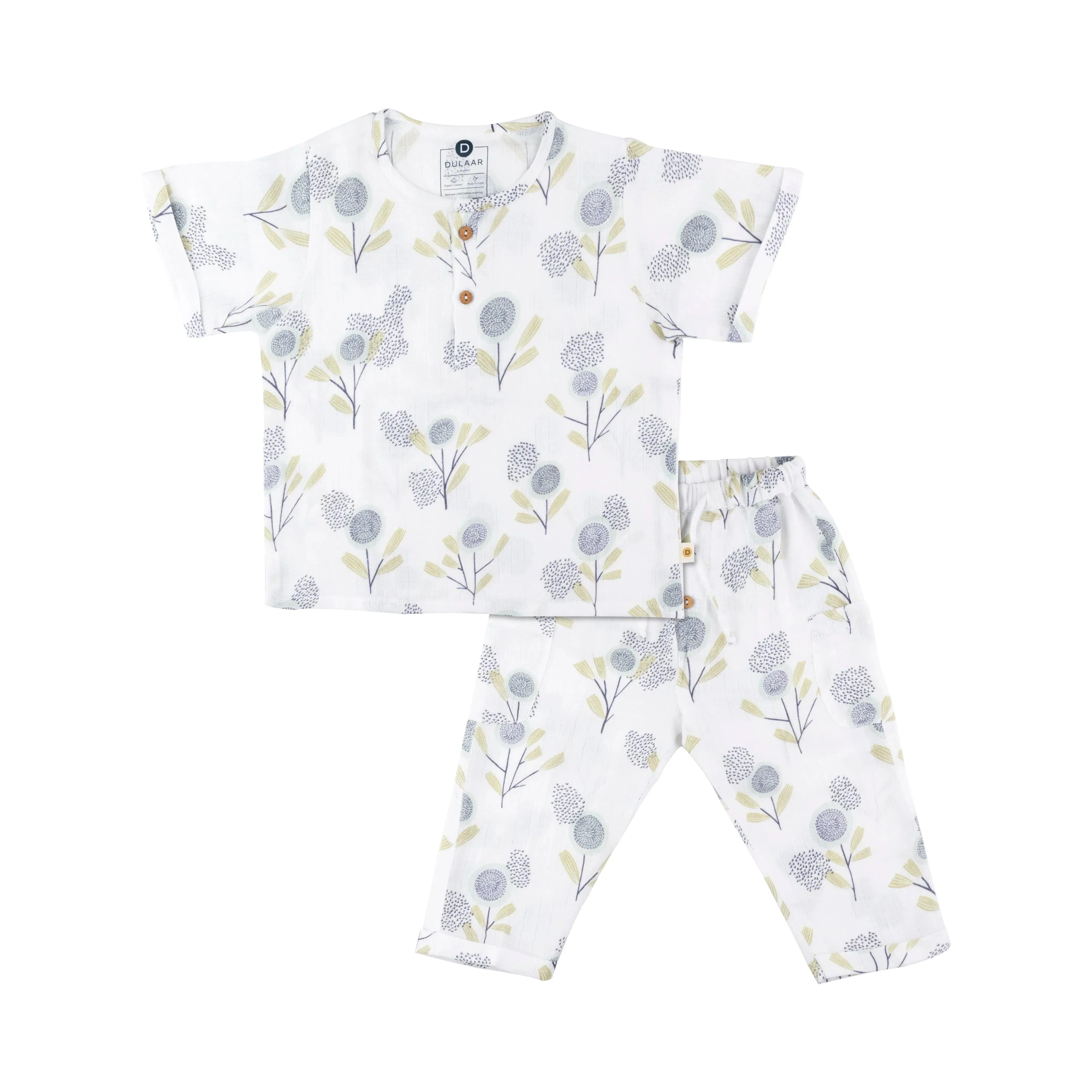 Organic Muslin Joggers Set | A Day With Dinos