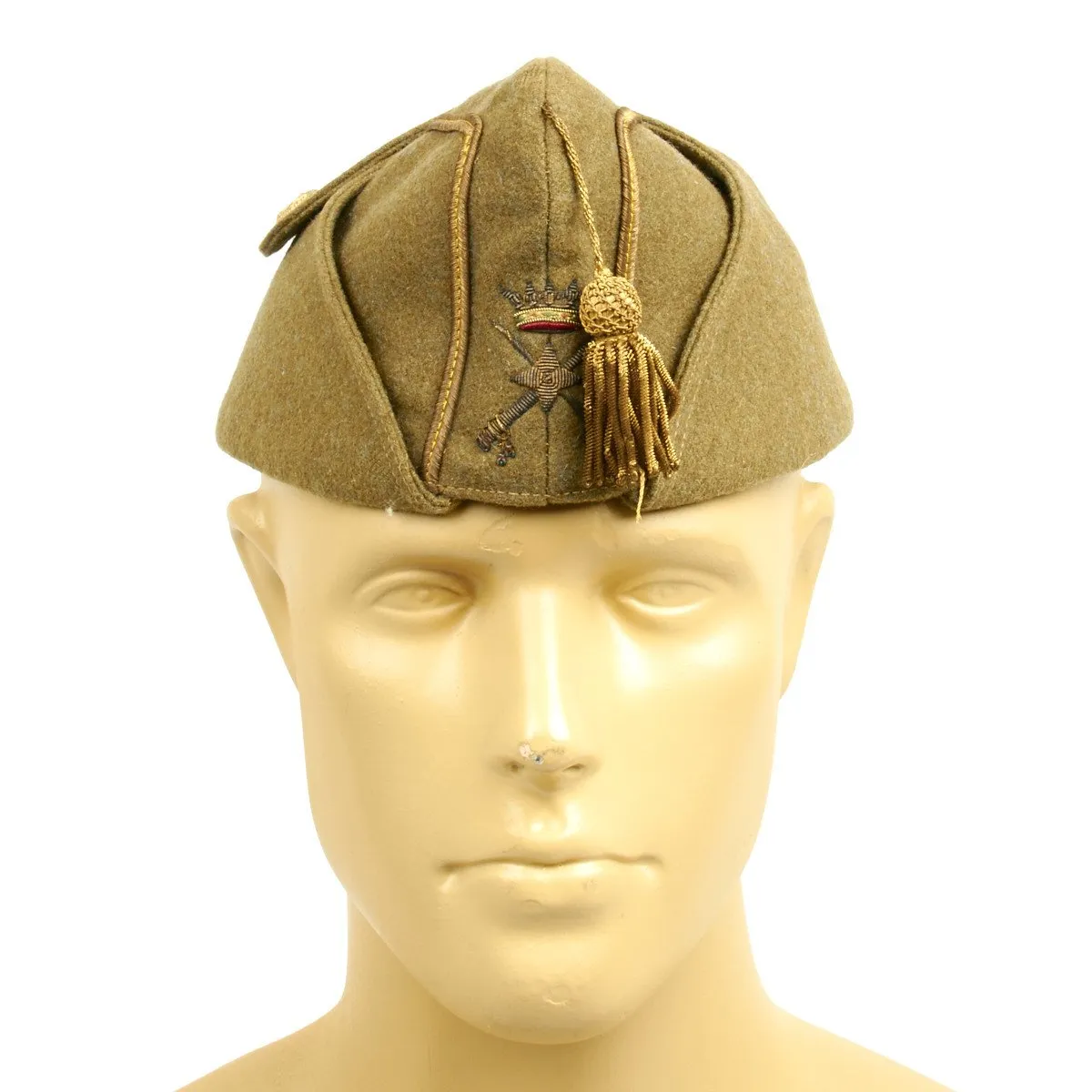 Original Spanish Civil War Nationalist Officer Side Cap