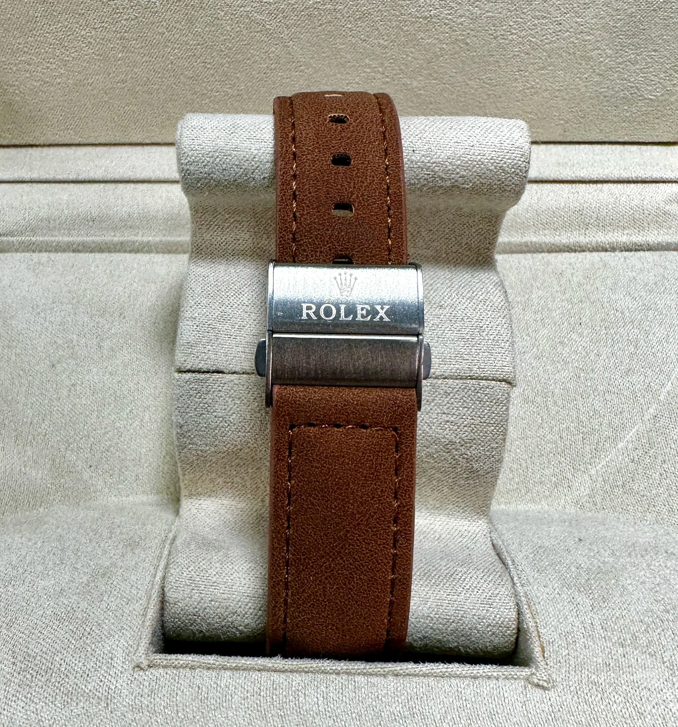 Relógio Rolex Submariner Strap Couro Brown