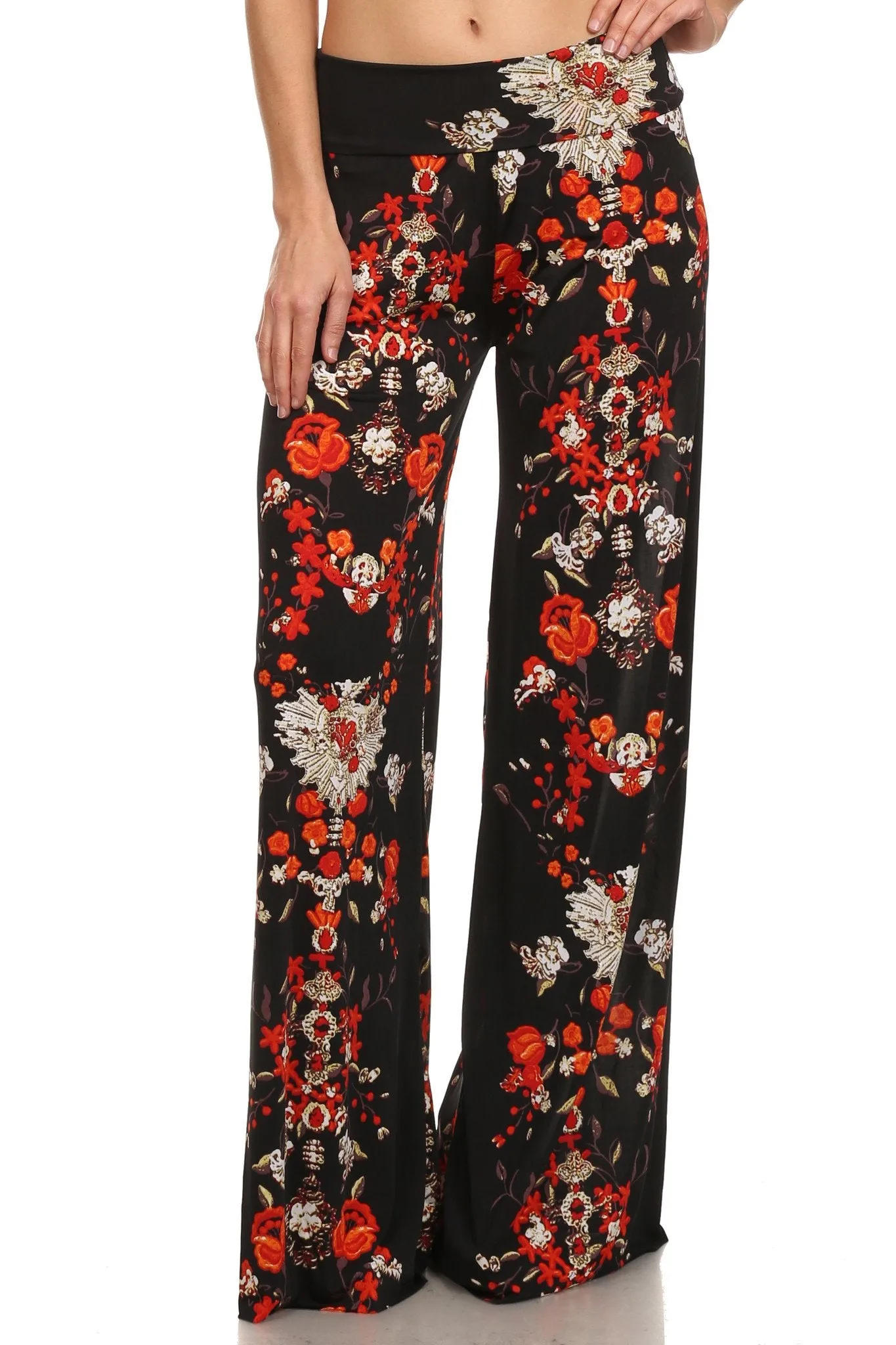 Sakkas Mikaela Spring / Summer Print Wide Leg Spandex Palazzo Pant