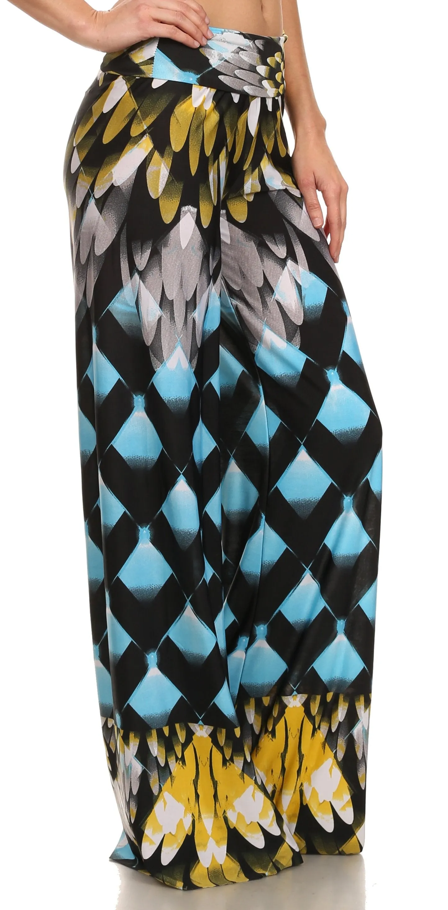 Sakkas Mikaela Spring / Summer Print Wide Leg Spandex Palazzo Pant