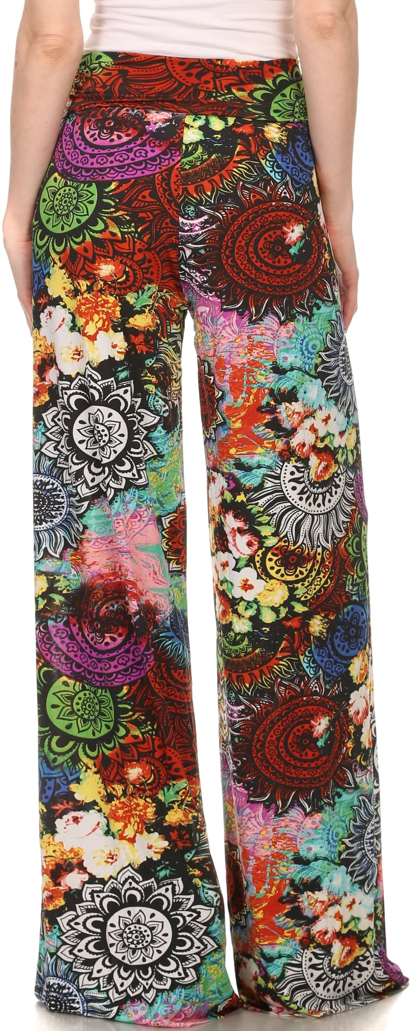 Sakkas Mikaela Spring / Summer Print Wide Leg Spandex Palazzo Pant