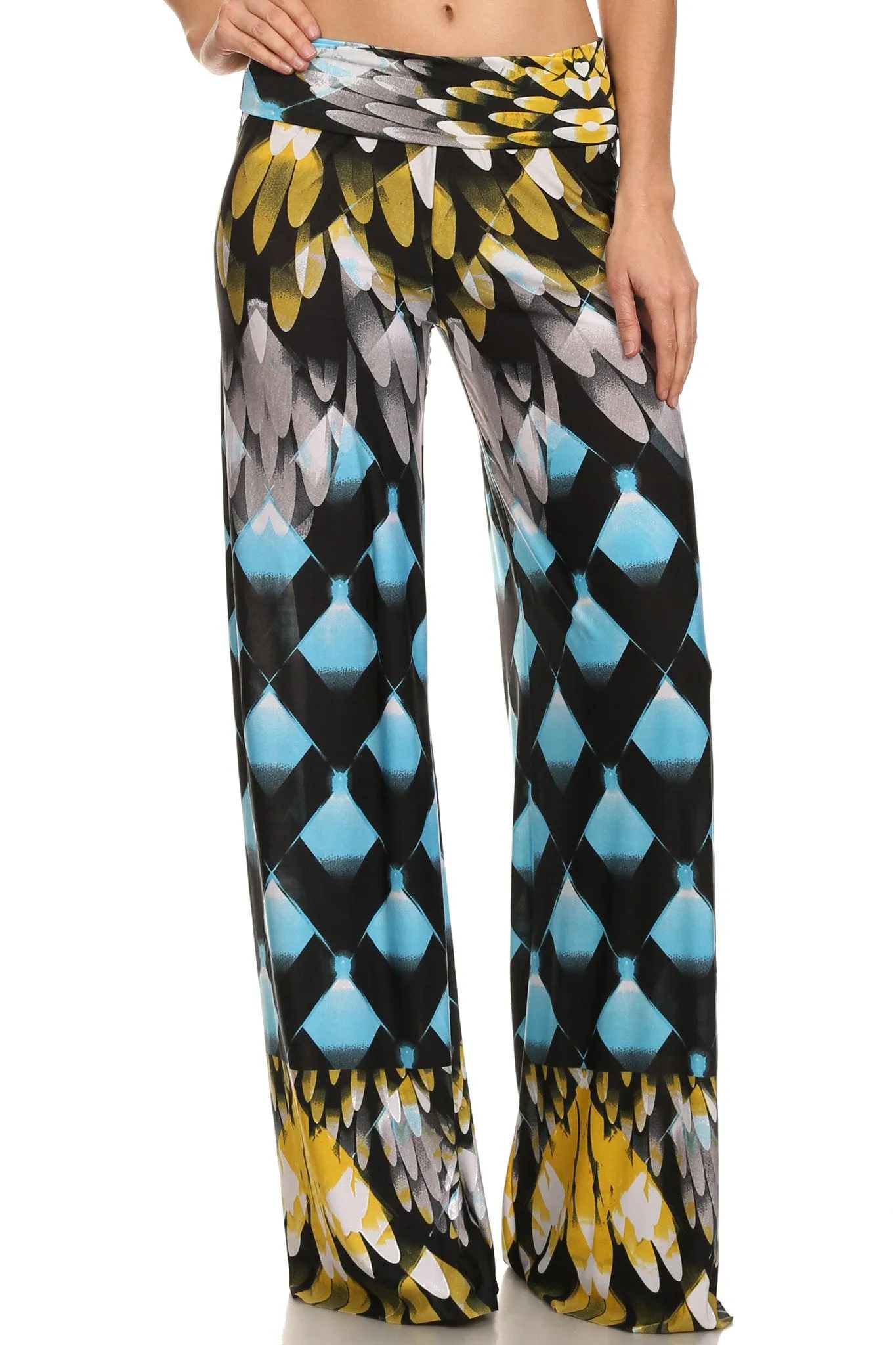 Sakkas Mikaela Spring / Summer Print Wide Leg Spandex Palazzo Pant