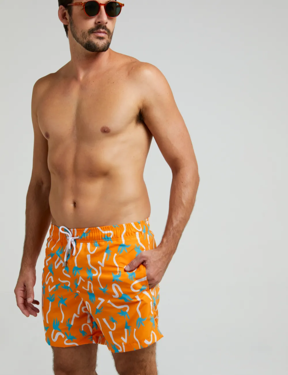 Swim Short Coqueiros - Laranja