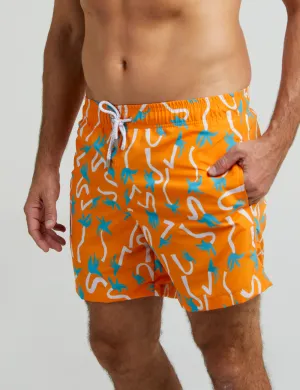 Swim Short Coqueiros - Laranja