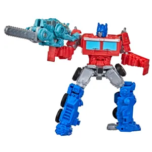 Transformers Rise Of The Beasts: Optimus Prime Con Chainclaw Weaponizer 2 Pack