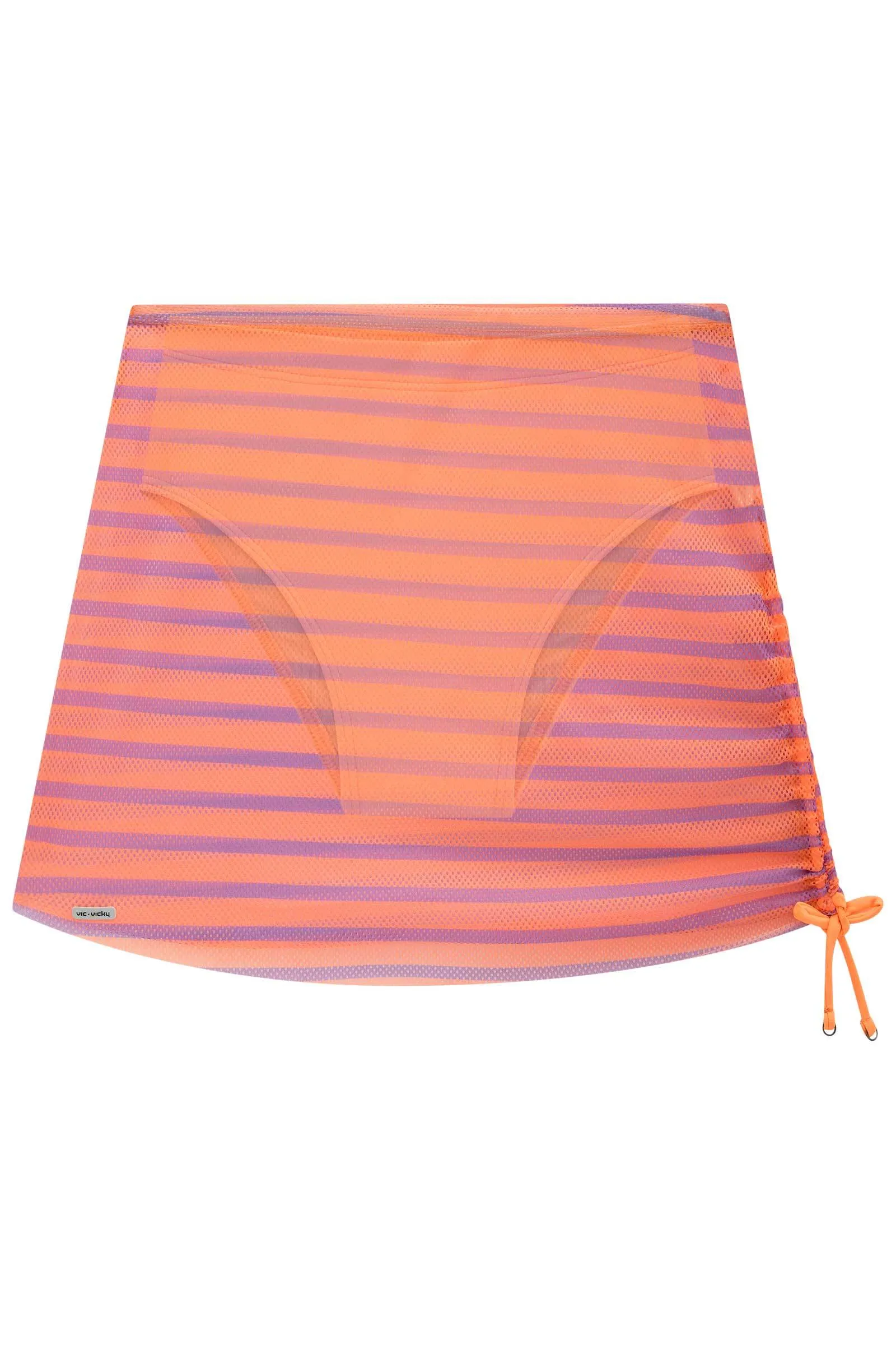 **UV 50  Protected Bikini Set with Stylish Mesh Skirt - Model 78311 by Vic & Vicky**